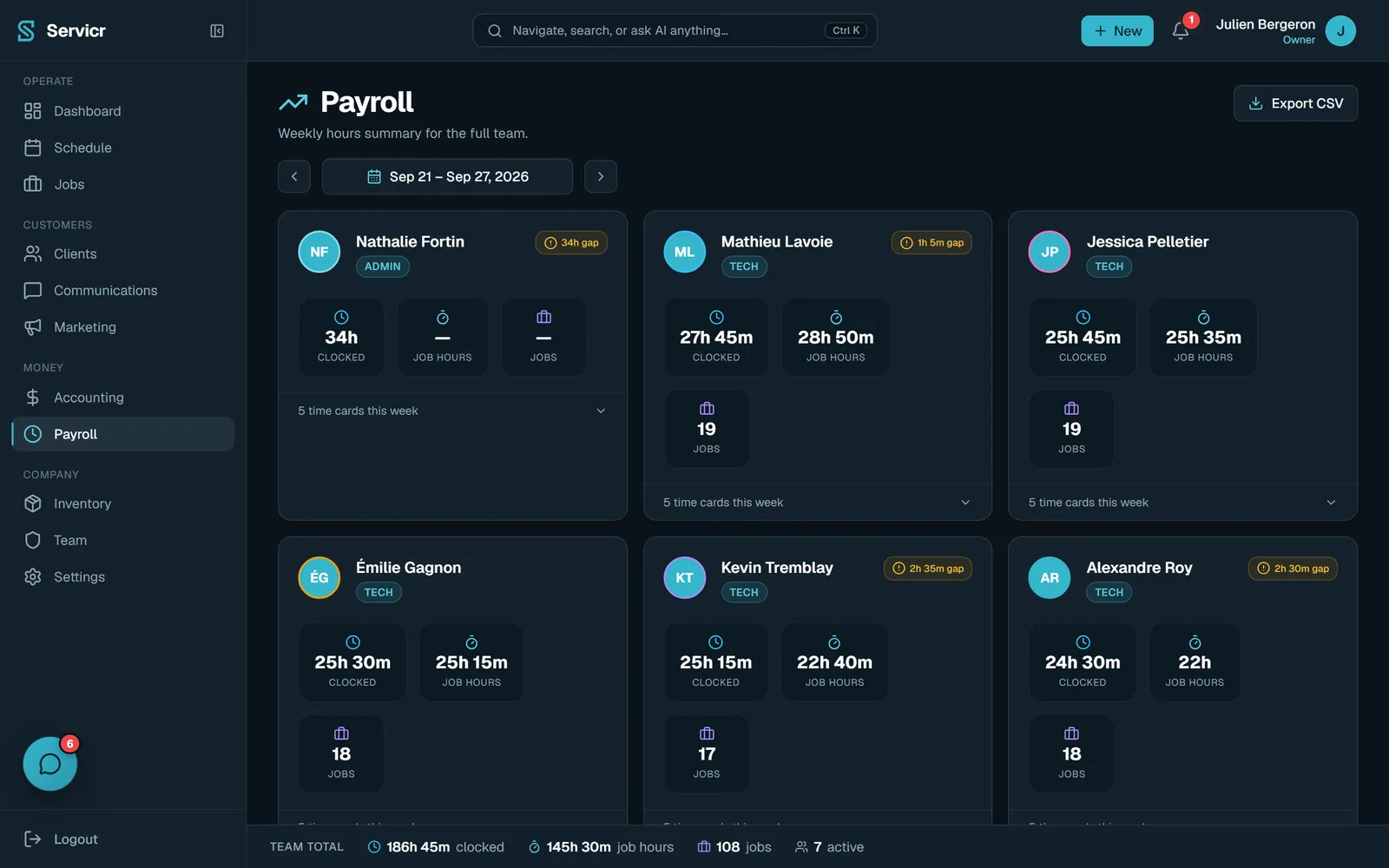 Payroll & time